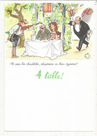 Menu, 230 X 160 Mm , ET AVEC LES CHACHLIKS ....., Illustrateur Jean BELLUS , Frais Fr 1.85 E - Menus