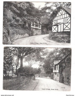 TWO CALDY VILLAGE WEST KIRBY CHESHIRE POSTCARDS - Andere & Zonder Classificatie