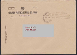 Italia Cremona 2001 Tassa Pagata Comando Vigili Del Fuoco Tax Paid To Post Office Fire Brigade Pompiers LET00166 - 1991-00: Poststempel