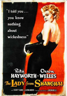 ►  Carte Affiche  Lady  From Shanghai  Rita Hayworth  Orson Welles - Affiches Sur Carte