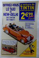 PETIT FLYERS ABONNEMENT COLLECTION ATLAS LES VOITURES TINTIN LE TAXI DE NEW DEHI 2003 - Objets Publicitaires