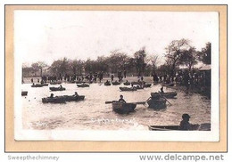 RP BOATING Sailing AT CLAPHAM COMMON SOUTH LONDON JOHNS 3615? OLD PHOTO POSTCARD UESD1937 - Londres – Suburbios