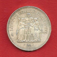 50 Francs ARGENT 900% , HERCULE , 1978 , N° Franc 427-6 Ou Gadoury 882 , Etat: TTB , Voir Scans - M. 50 Francos