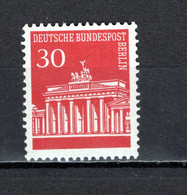 ALLEMAGNE BERLIN  N° 259 AVEC N° NOIR DE ROULETTE   NEUF SANS CHARNIERE COTE ? €   PORTE DE BRANDEBOURG - Roulettes