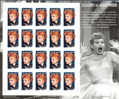 VERINIGTE STAATEN ETAS UNIS USA 2001USA 2001 LUCILLE BALL PANE OF 20V MNH SC 3523sp YT F3221 MI B3477 SG MS3992 - Ganze Bögen