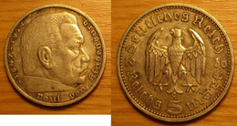 5 Reichmark 1936 A - 5 Reichsmark