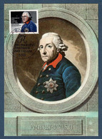 BRD 1986  Mi.Nr. 1292 , König Friedrich Der Große - Maximum Card - Erstausgabe  Bonn 14.08.1986 - 1981-2000