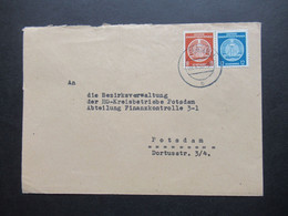 DDR Dienst MiF Zweier Ausgaben Nr. 3 Und 20 Stempel Nauen 20.4.1955 Nach Potsdam Gesendet - Service