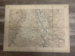 VP184 - Carte Taride Topographique Suisse - Thusis - Suisse Grisons - Carte Toilée - Topographical Maps