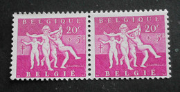 1955 : Cob 979** X 2 (sans Charnière D14 ) - Unused Stamps
