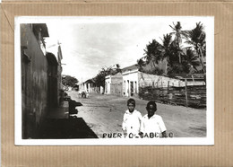 PUERTO  CABELLO    CARTE  PHOTO    UNE  RUE   ( 2 ENFANTS ) - Venezuela