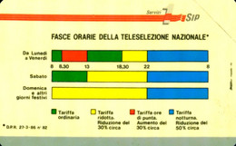 G 2 C&C 1102 SCHEDA NUOVA SMAGNETIZZATA FASCE ORARIE 12.89 PIK 10 L. 212 COME FOTO - Públicas Temáticas