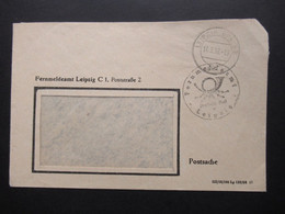 DDR 14.3.1958 Tagesstempel Leipzig BPA 32 Umschlag U. Stp. Fernmeldeamt Deutsche Post Leipzig C1 Postsache - Cartas & Documentos
