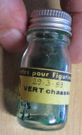 ABT21 Pot De Peinture ABT Des Années 70 : TEINTES POUR FIGURINES / VERT CHASSEUR Pour Collectionneurs - Décals