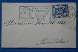 ¤4 BELGIQUE BEL LETTRE    1939 LIEGE  A SANDELIES + + AFFRANCH. INTERESSANT - 1929-1941 Grand Montenez