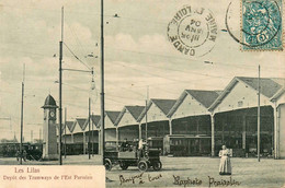 Les Lilas * 1904 * Dépôt Des Tramways De L'Est Parisien * Ligne Chemin De Fer Tram Tramway * Camion Train Renard ? - Les Lilas