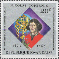 6972 Mi.Nr. 612 Ruanda (1973) Nicolas Copernicus Gestempelt - Usati