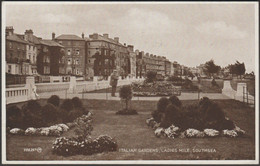 Italian Gardens, Ladies Mile, Southsea, Hampshire, 1928 - Valentine's Postcard - Southsea