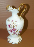 TRES JOLI VASE En PORCELAINE D'ART De LIMOGES Fleurs Roses Et BELLES DORURES - Limoges (FRA)