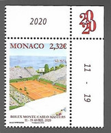 Monaco 2020 - Yv N° 3231 ** - Rolex Monte-Carlo Master - Ungebraucht