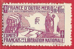 France Libre N°5 9F+41F Lilas 1943 ** - Sellos De Guerra