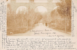 ROQUEFAVOUR - Route De Velaux-Aix - Aqueduc, Pont - Carte-Photo Précurseur Voyagé 1900 - Roquefavour