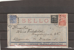 Brazil AEROPOSTAL AIRMAIL COVER TO Dresden Germany 1930 - Airmail (Private Companies)