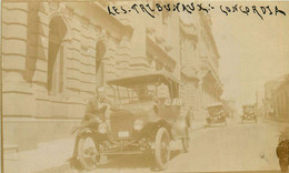 Automobile Ancienne De Marque FORD T Tourer Torpédo 1908 * Les Tribunaux Concordia * Photo Ancienne Albuminée - PKW