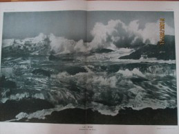 1905 Tempete Aux Iles Scilly  La Mer     Grande   Photo 28 / 40 CM - Altri & Non Classificati