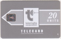 802/ Malta; P4. Telemalta Logo - Long Antenna, 20 Ut., SC5, CN 37865 - Malte