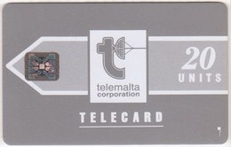 803/ Malta; P4. Telemalta Logo - Long Antenna, 20 Ut., SC7, CN C36141866 - Malte