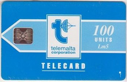 357/ Malta; P10. Telemalta Logo - Short Antenna, 100 Ut., SC5, CN 43500 - Malte