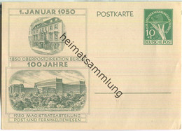 Postkarte Berlin - 100 Jahre Oberpostdirektion - Für Berliner Währungsgeschädigte - Postcards - Mint