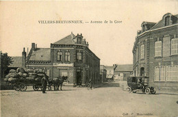 Villers Bretonneux * Avenue De La Gare * Automobile Voiture Ancienne * Hôtel De La Gare DOUCHET - Villers Bretonneux