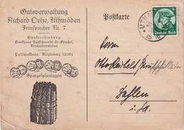 ALLEMAGNE 1933 CARTE ILLUSTREE DE UTHMÖDEN - Storia Postale