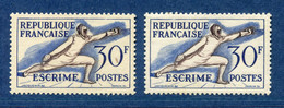 ⭐ France - Variété - YT N° 962 - Couleurs - Pétouille - Neuf Sans Et Avec Charnière - 1953 ⭐ - Nuovi