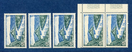 ⭐ France - Variété - YT N° 977 - Couleurs - Pétouille - Neuf Sans Charnière - 1954 ⭐ - Unused Stamps