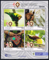 E 304 ++ COLOMBIA INDONESIA 2020 BIRDS OISEAUX VOGELS MNH ** - Non Classés