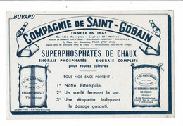 Buvard Compagnie De SAINT GOBAIN Superphosphates De Chaux Engrais - Farm
