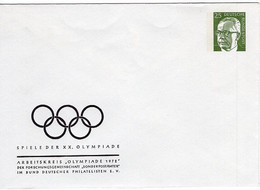 49264 - Bund - 1972 - 25Pfg. Heinemann PGA-Umschlag Olympiade Muenchen 1972, Ungebraucht - Ete 1972: Munich