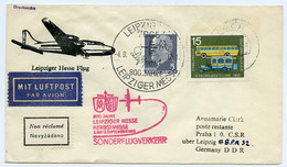 DDR Leipzig - Hesse Flug 1965 Leipziger Messe 800 Jahre / Sonderflugverkehr - Lettres & Documents