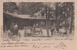 75, Paris 16ème, Bois De Boulogne, Chalets Du Cycle, Le Garage Automobiles, Tacots, Animée, Dos 1900 Voyagée - Paris (16)