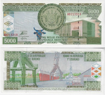 Banknote Burundi 5,000 Francs 2005 Pick-42c Unc (US$ 25) - Burundi