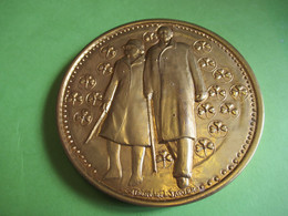 Médaille De Table Commémorative/ Appel 18 Juin 1940/Général De Gaulle/de Jaeger/Bronze Doré/1969    MED394 - Frankreich