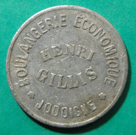 Jodoigne - Boulangerie économique Henri Gillis - 1 Pain - Jeton De Ristourne - Monedas / De Necesidad