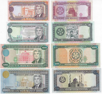 Banknote Turkmenistan 10 20 1,000 10,000 Manat 1993 / 1998 Pick-3 4a 8 11 UNC (US$ 36) - Turkmenistan