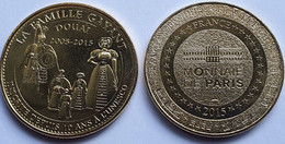 MONEDA Medalla Souvenir FRANCIA (Monnaie De Paris) 34mm 2015: DOUAI - La Famille Gayant - 2015