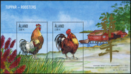 ALAND ISLANDS 2016 Chinese New Year Of The Rooster Roosters Cocks Birds Animals Fauna MNH - Other