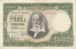 CRBS0229 BILLETE ESPAÑA 1000 PESETAS 1951 SIN SERIE MBC++ 35 - Autres & Non Classés