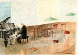 CPM - ILLUSTRATION Jean Jacques SEMPE -"Musiciens V"- Edition Allemande - Sempé